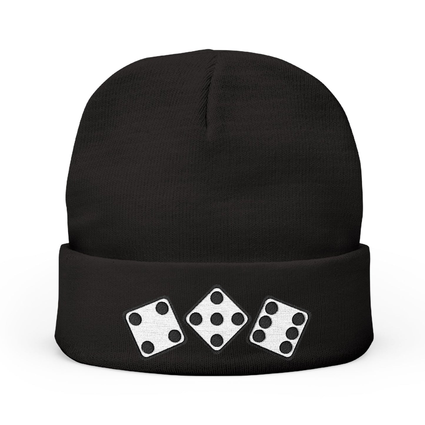 456 Diced Out - Knit Beanie (Embroidered)